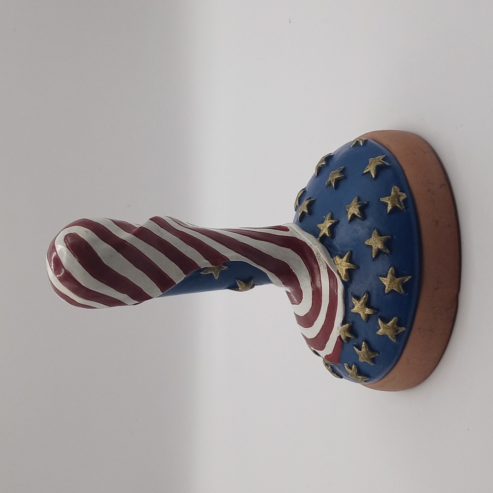 Vintage Patriotic American Flag Design EAGLE Cookie Press Stamp SHAKER HEARTH
